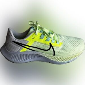 NIKE Women's Size 8.5 Air Zoom Pegasus Green Yellow Blue Running Shoe